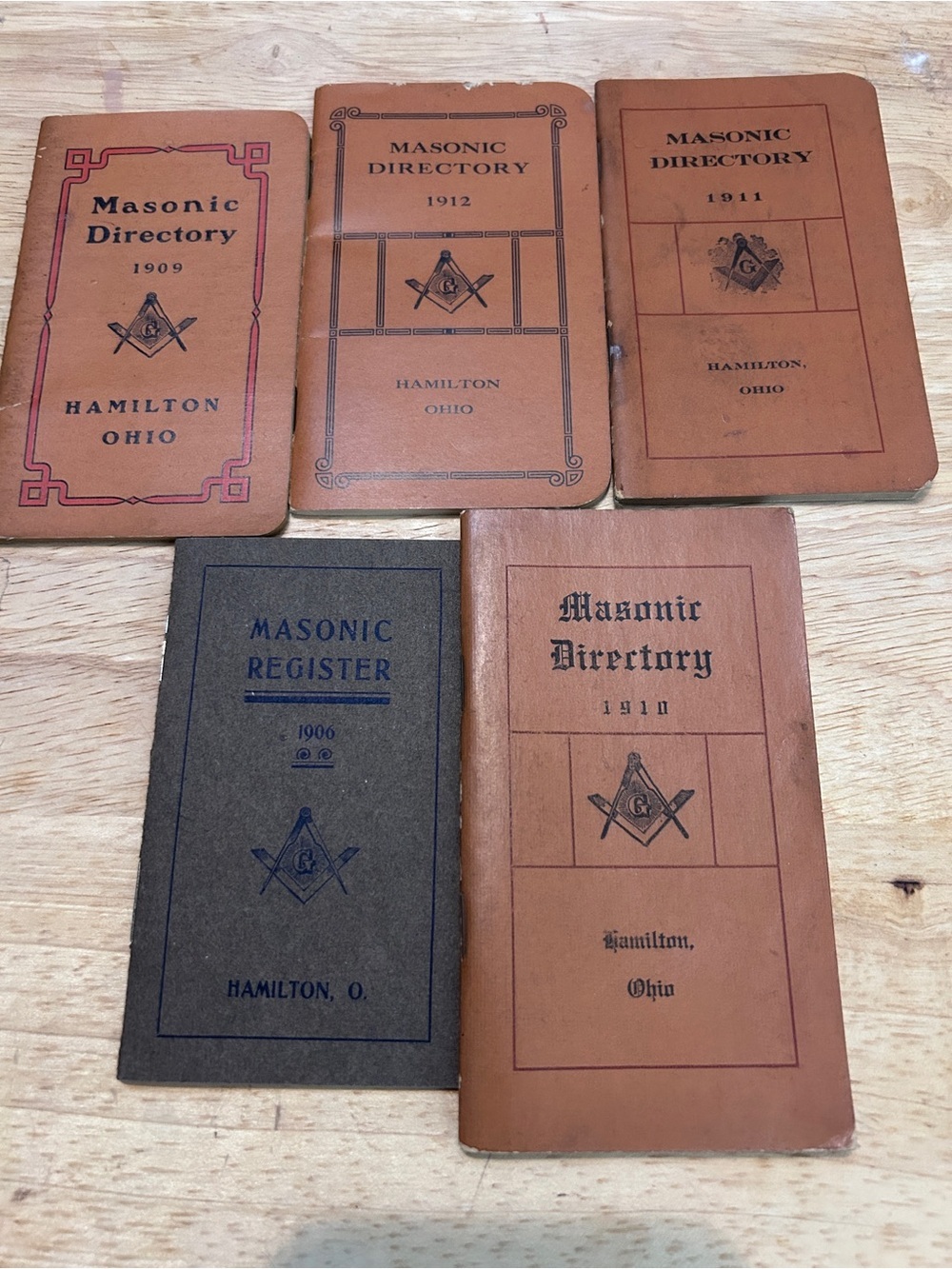 (1906–1912) – Freemason Ephemera – Lot of 5